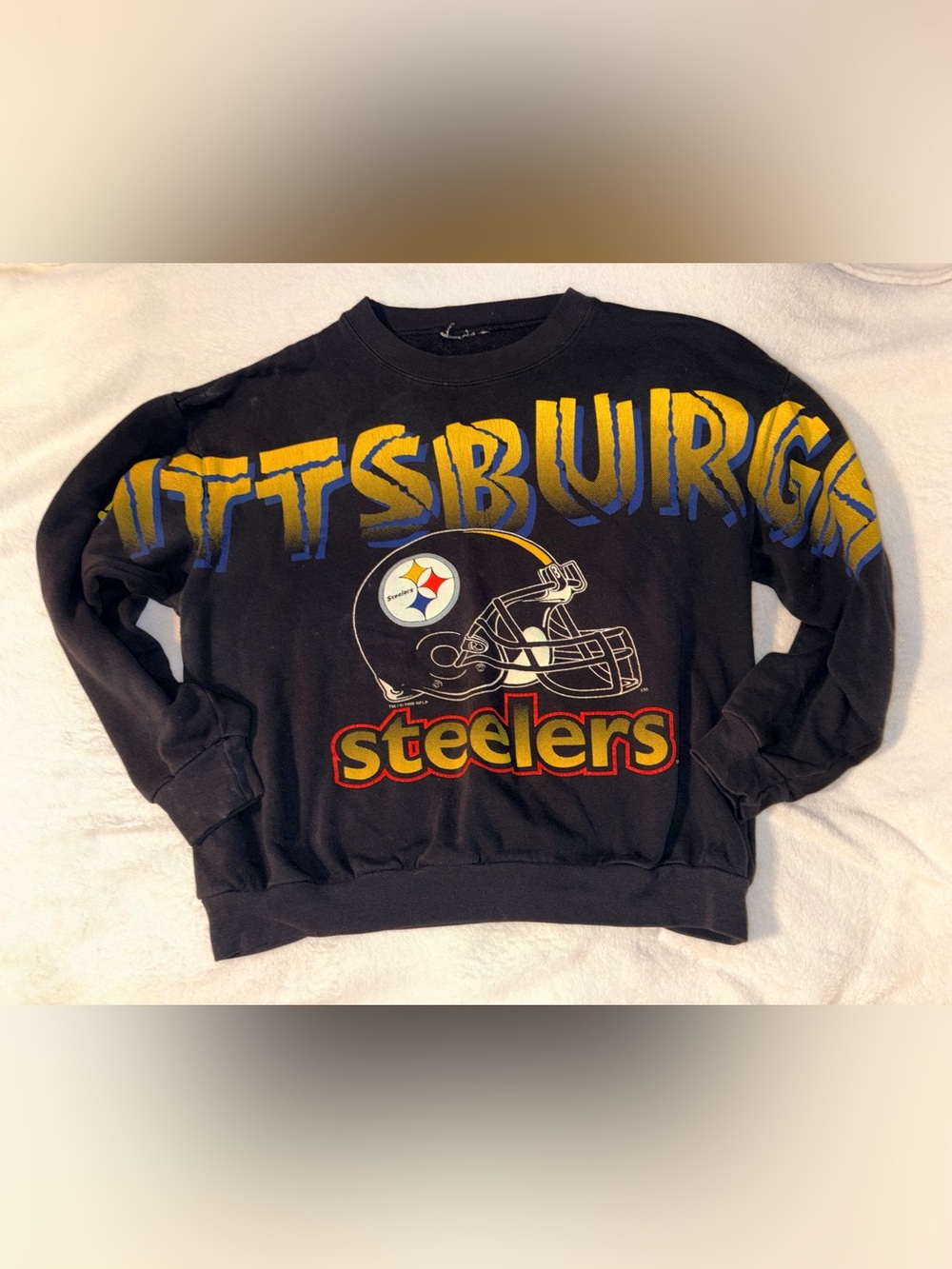 Vintage NFL 1996 Steelers Crew Neck Sweatshirt sz M